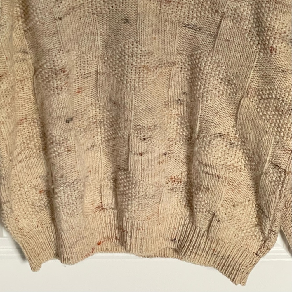 Pendleton Tan Wool V-Neck Knit Pullover Classic S… - image 6